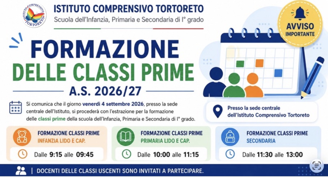Formazione classi prime a.s. 2026/2027